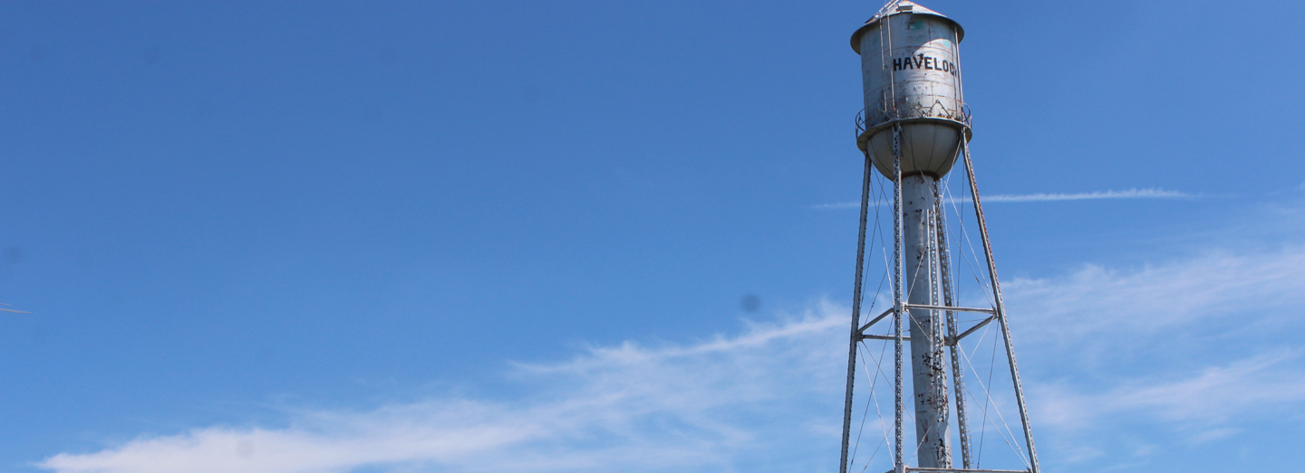 Silver Havelock water tower