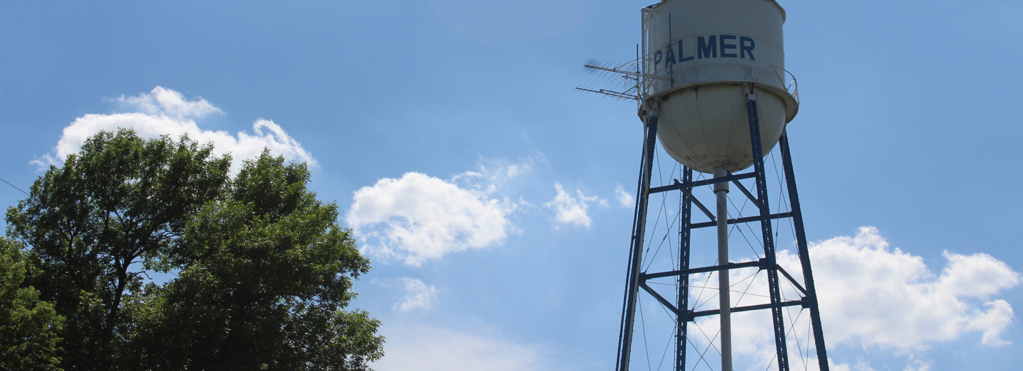 Silver Palmer water tower