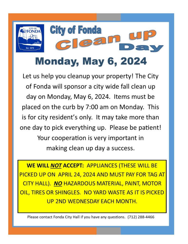 Spring Clean up Day 2024